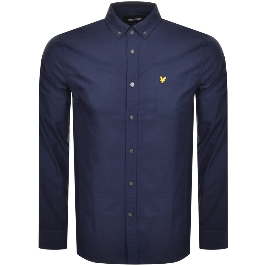 Alternative Image for ProductLyle And Scott Long Sleeve Oxford Shirt Navy1